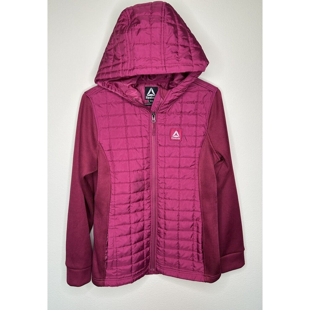 Reebok Womens Size Medium Quilted Knit Active Running Lightweight Jacket